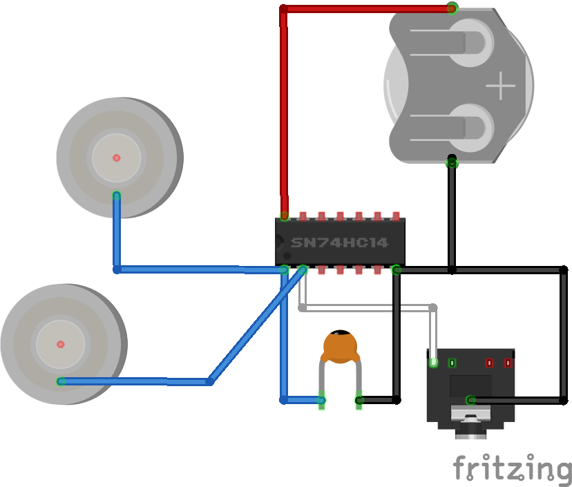 Image of circuit generated using Fritzing.