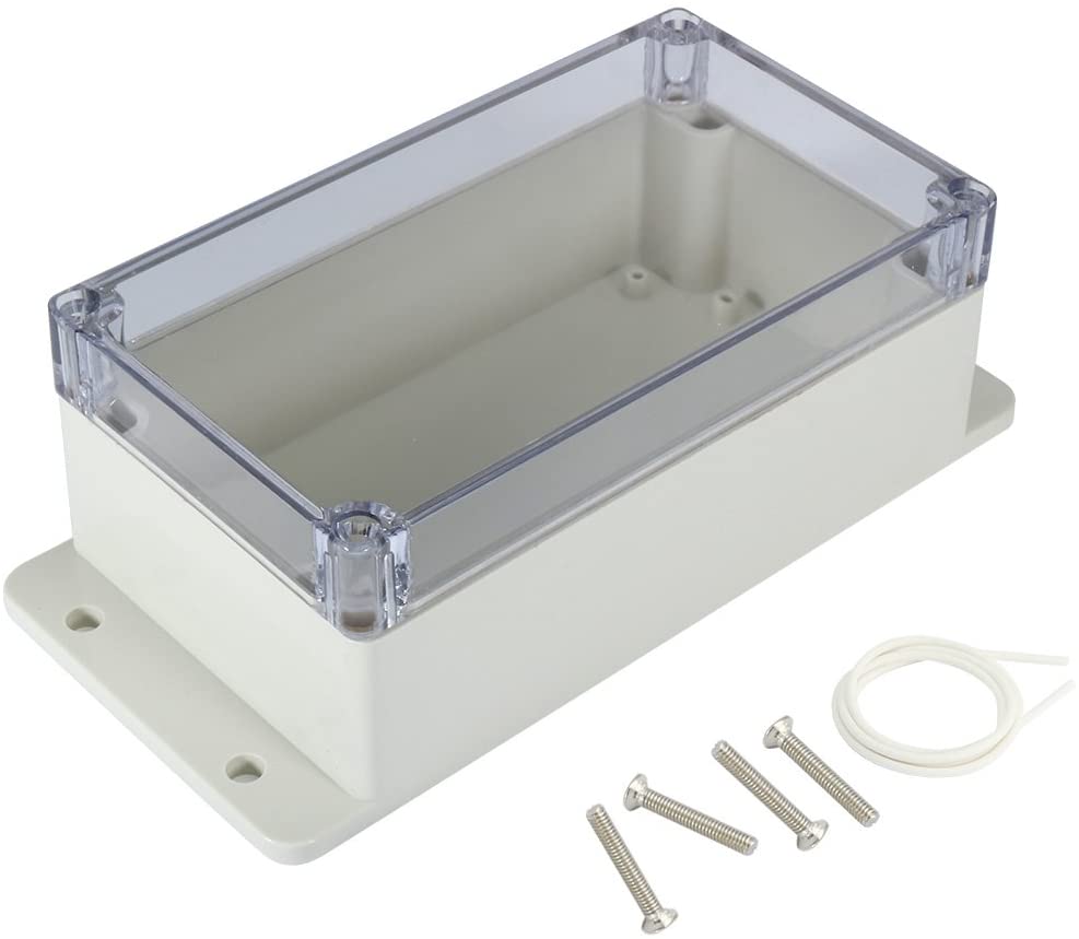 Picture of an enclosure that is see-through at the top.