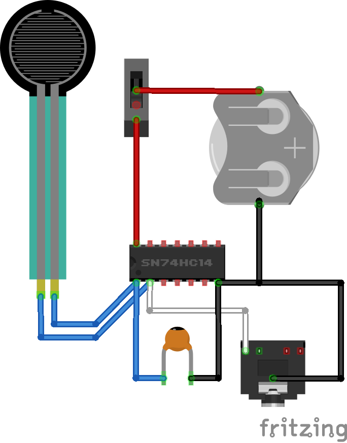 Image of circuit generated using Fritzing.